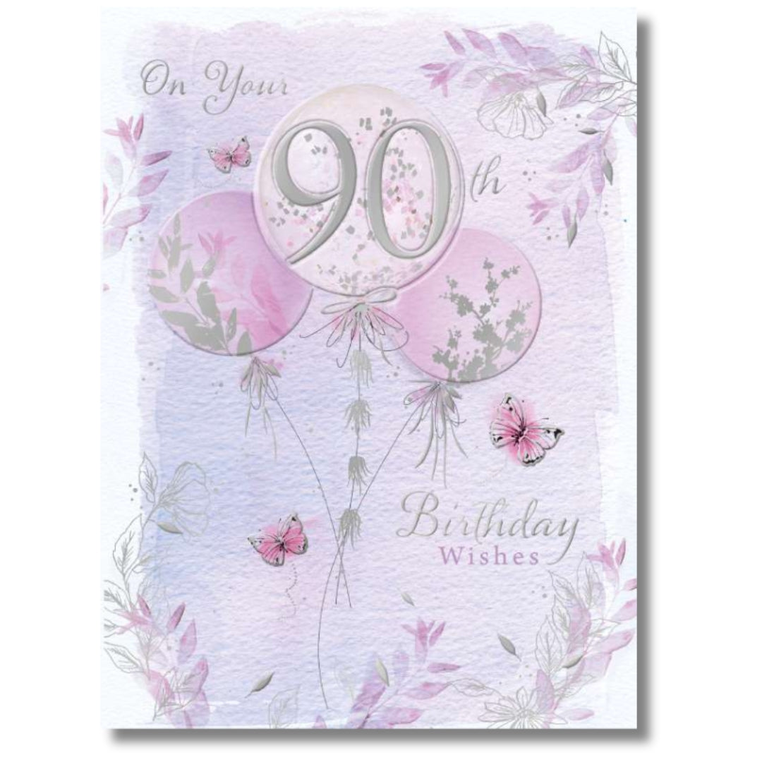 Noel Tatt On Your 90th Birthday - Greeting Card