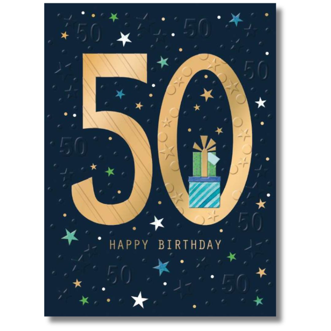 Noel Tatt 50 Happy Birthday - Greeting Card