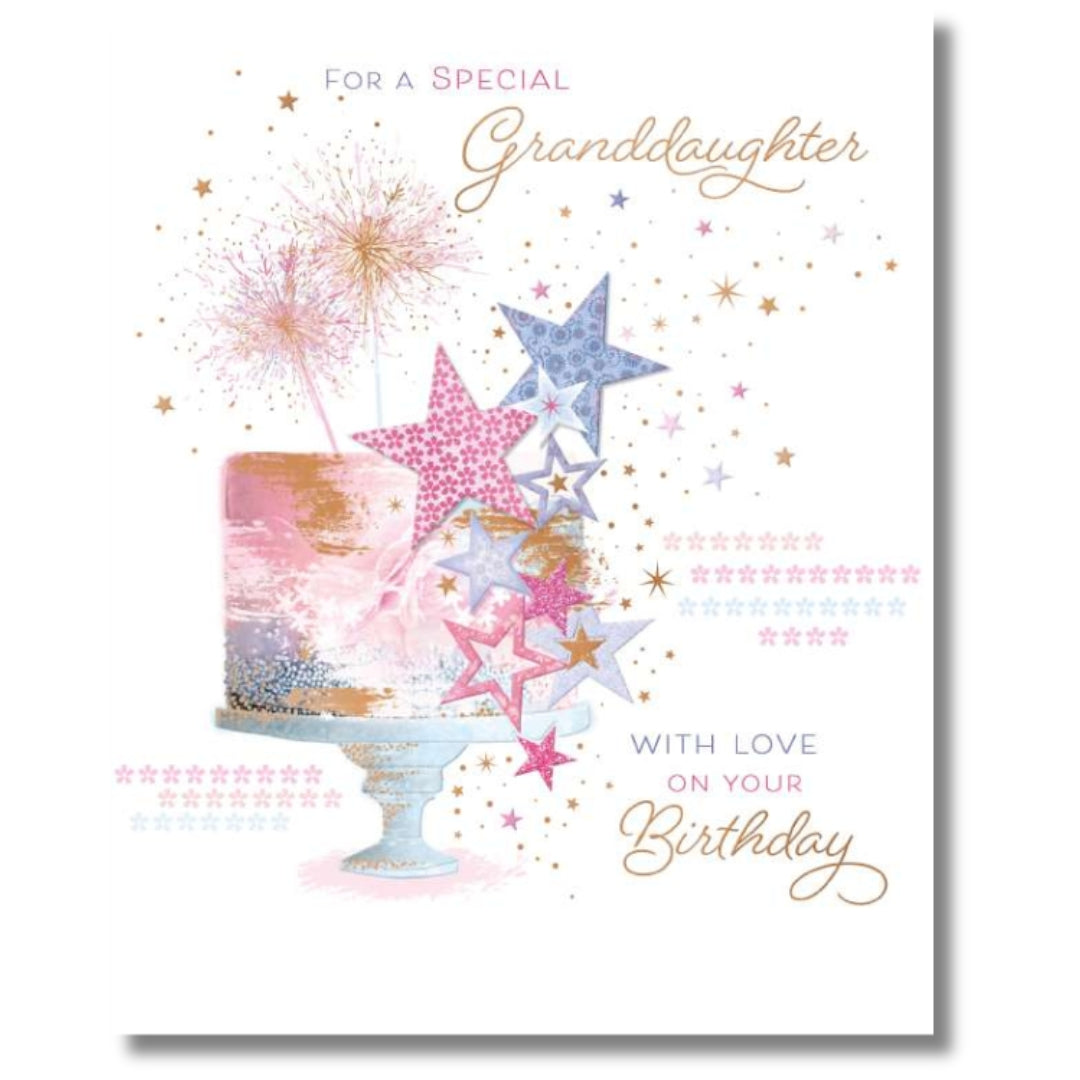 Noel Tatt For A Special Granddaughter With Love On Your Birthday - Greeting Card