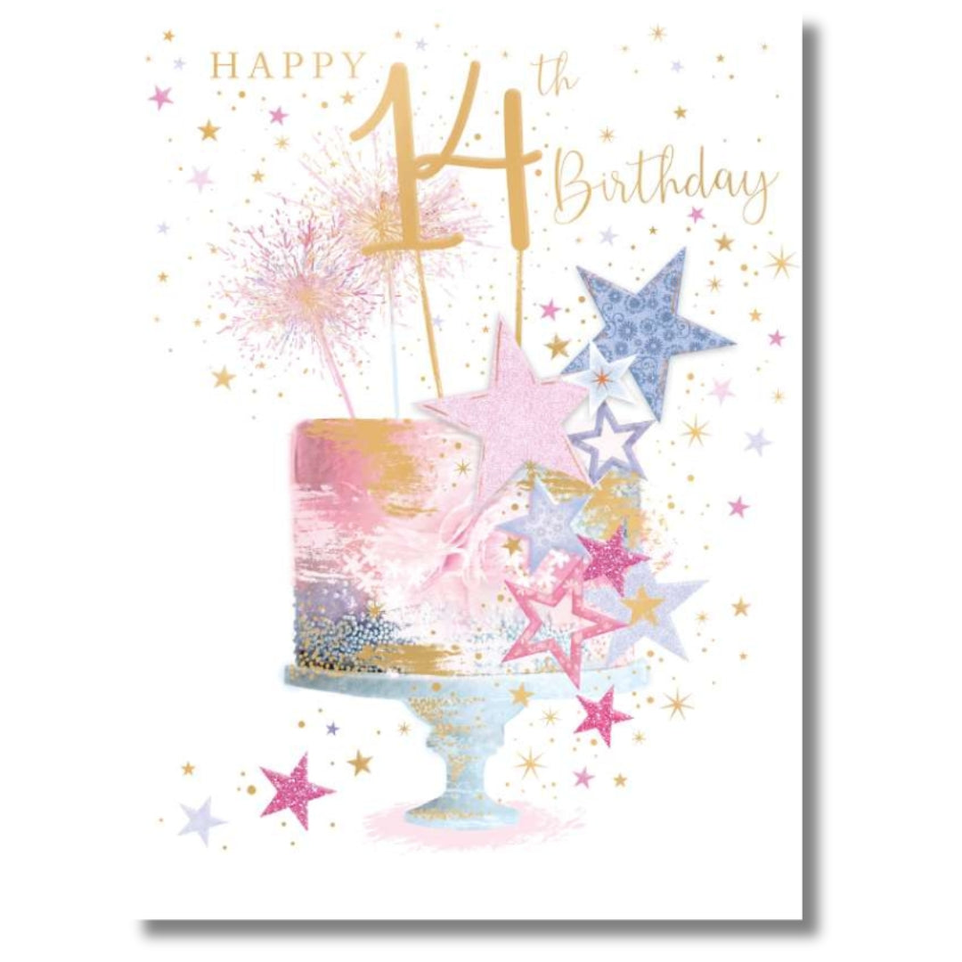 Noel Tatt Happy 14th Birthday - Greeting Card