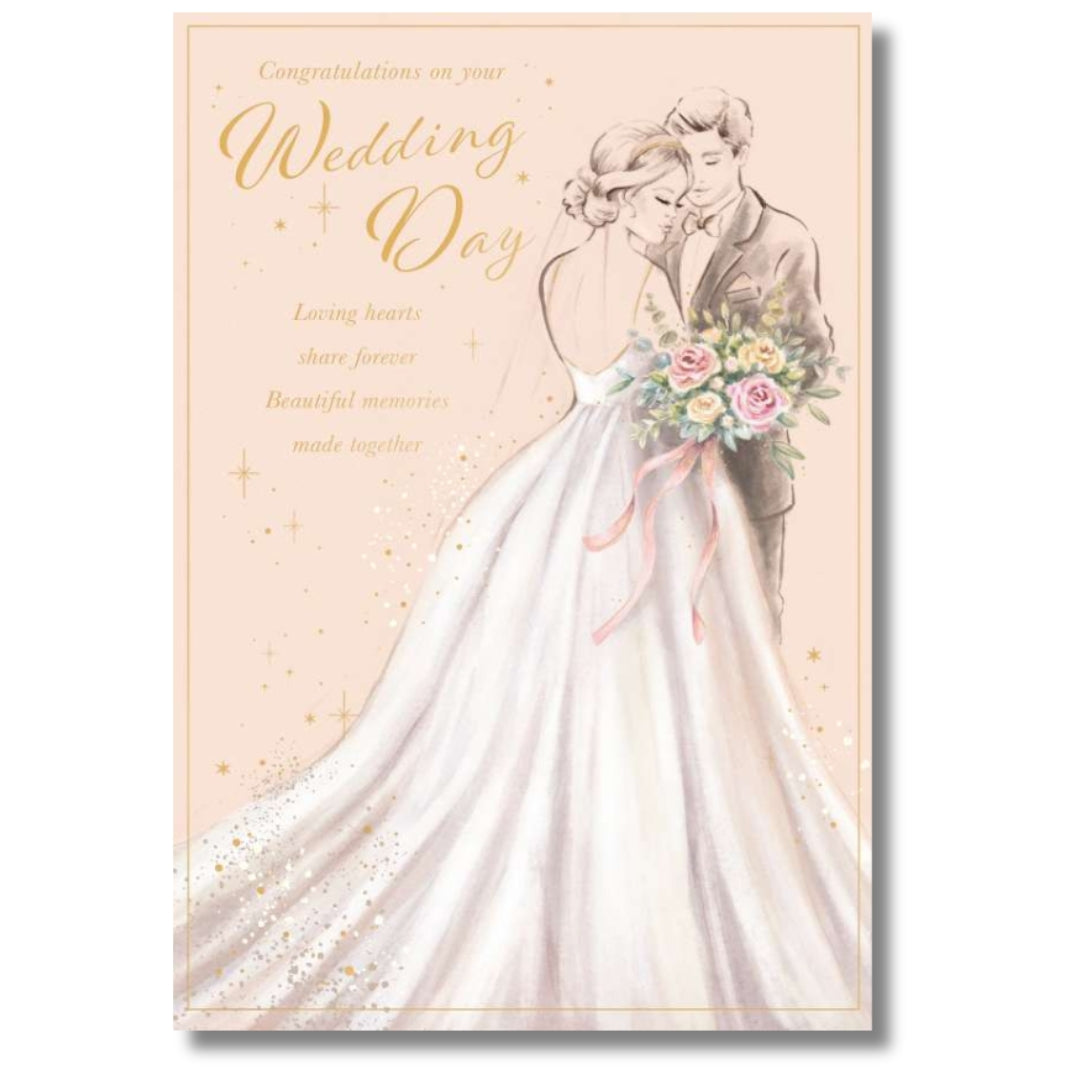 Noel Tatt Congratulations On Your Wedding Day - Greeting Card