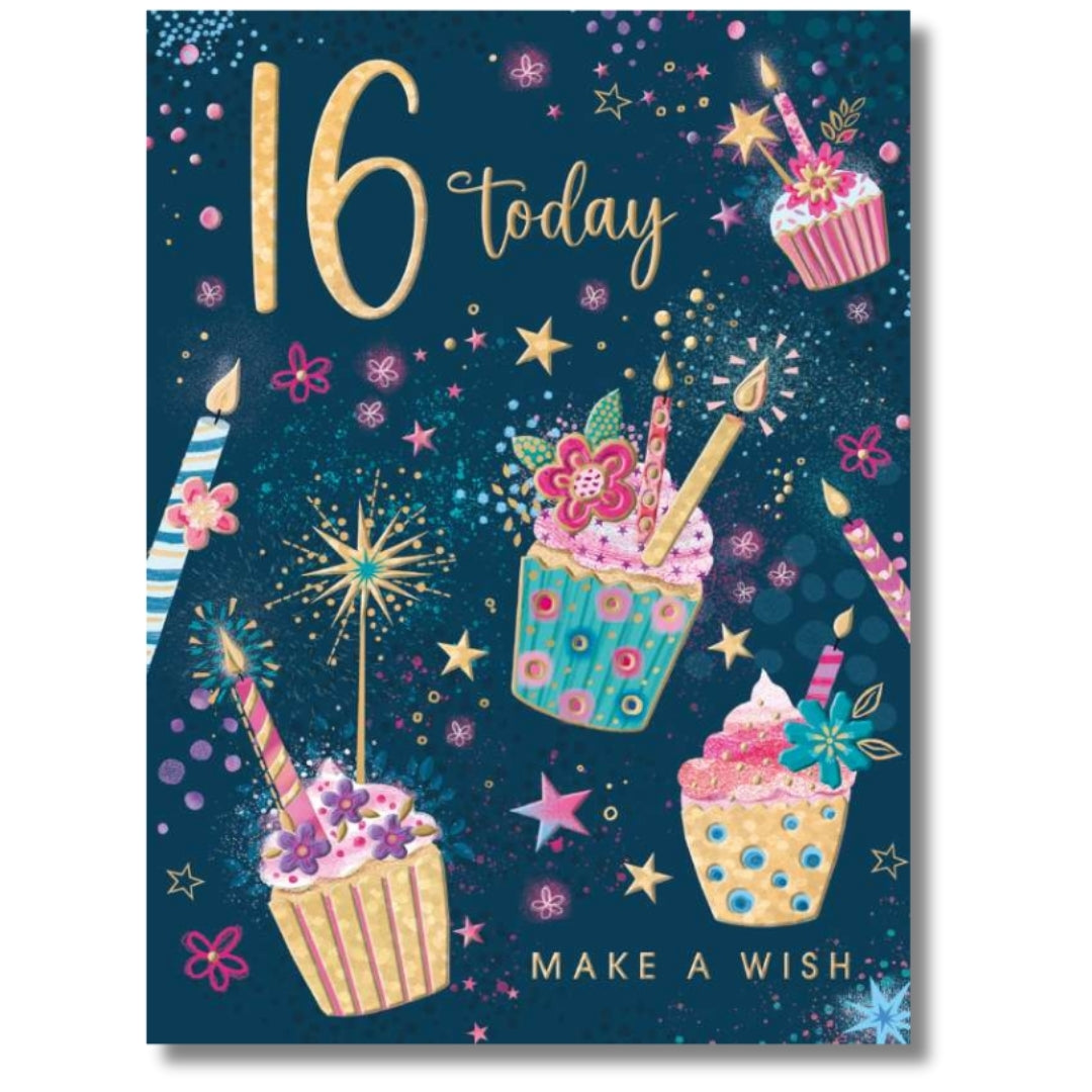 Noel Tatt 16 Today Make A Wish Birthday - Greeting Card