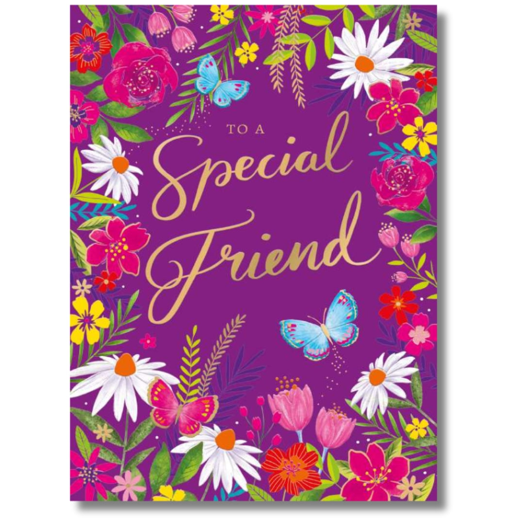 Noel Tatt To A Special Friend Birthday - Greeting Card