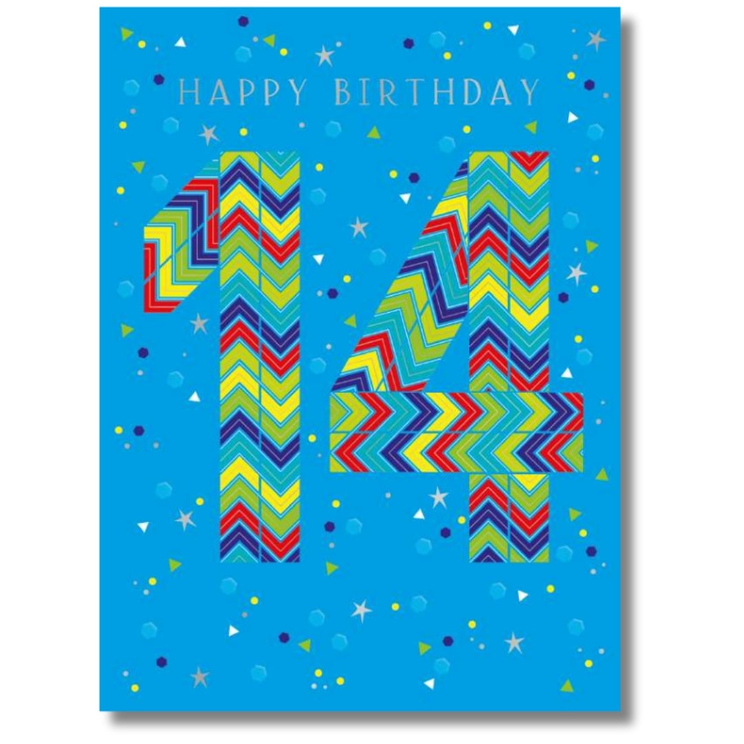 Noel Tatt Happy Birthday 14 - Greeting Card