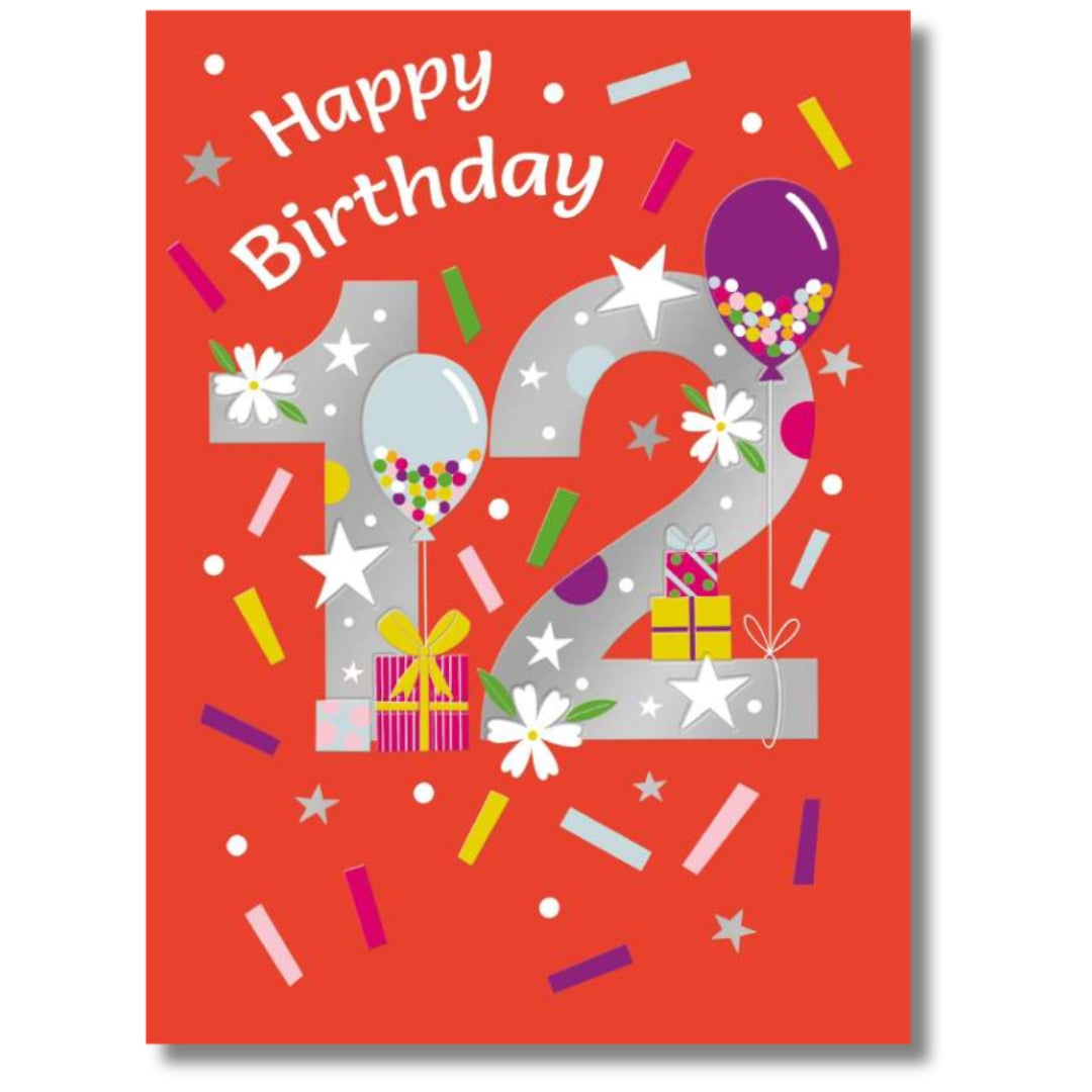 Noel Tatt Happy Birthday 12 - Greeting Card