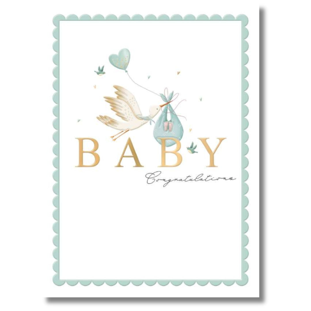 Noel Tatt Baby Congratulations - Greeting Card