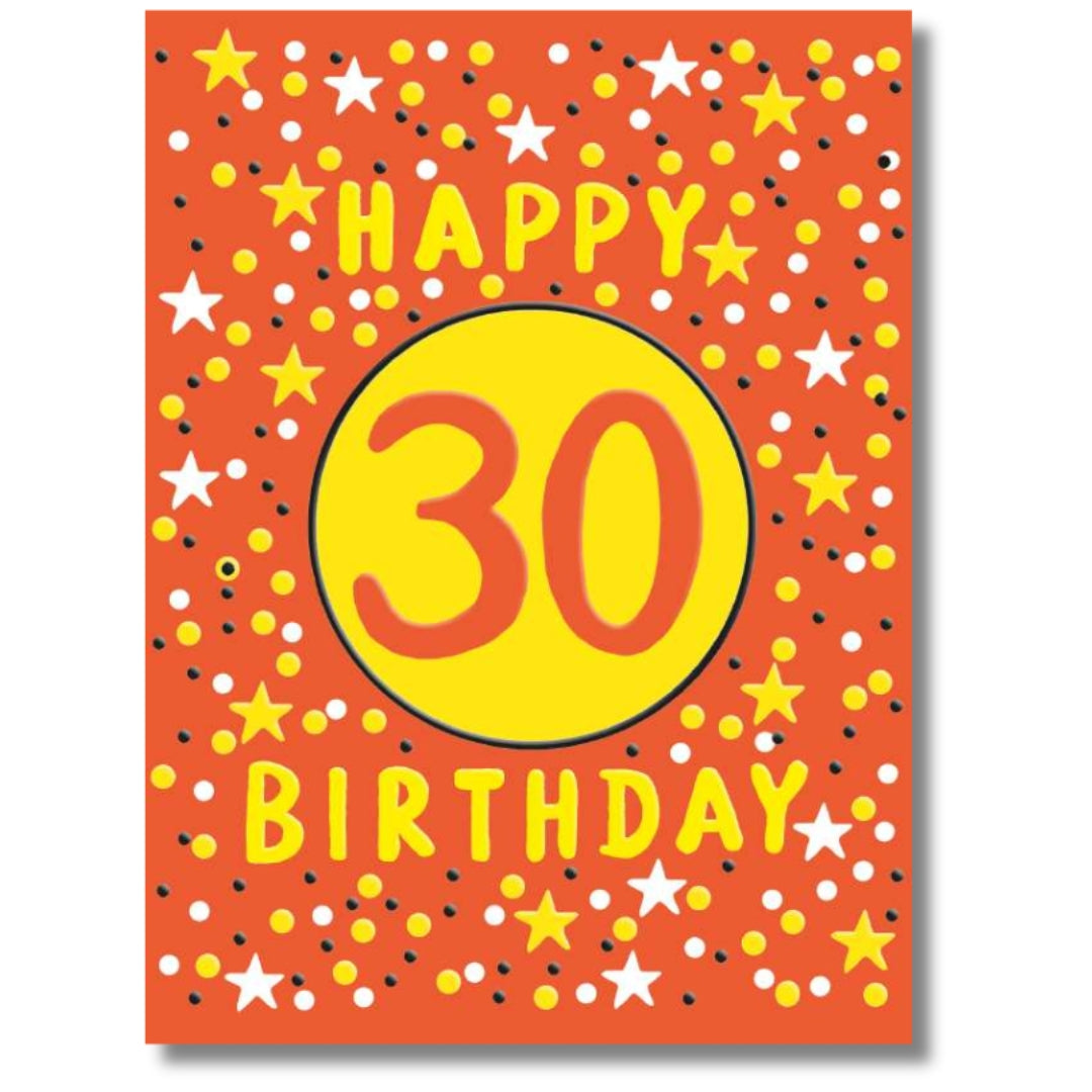 Noel Tatt Happy 30 Birthday - Greeting Card