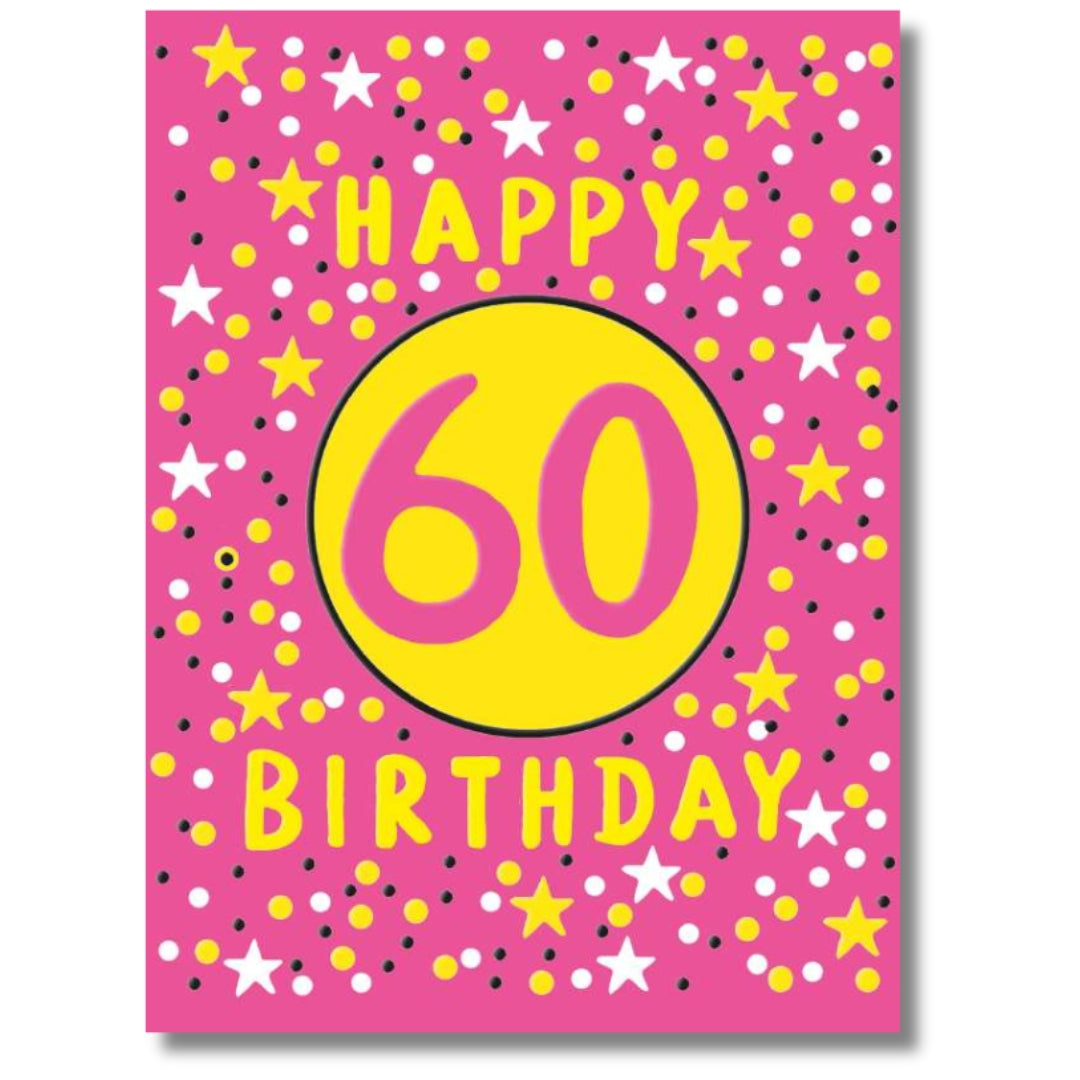 Noel Tatt Happy 60 Birthday - Greeting Card