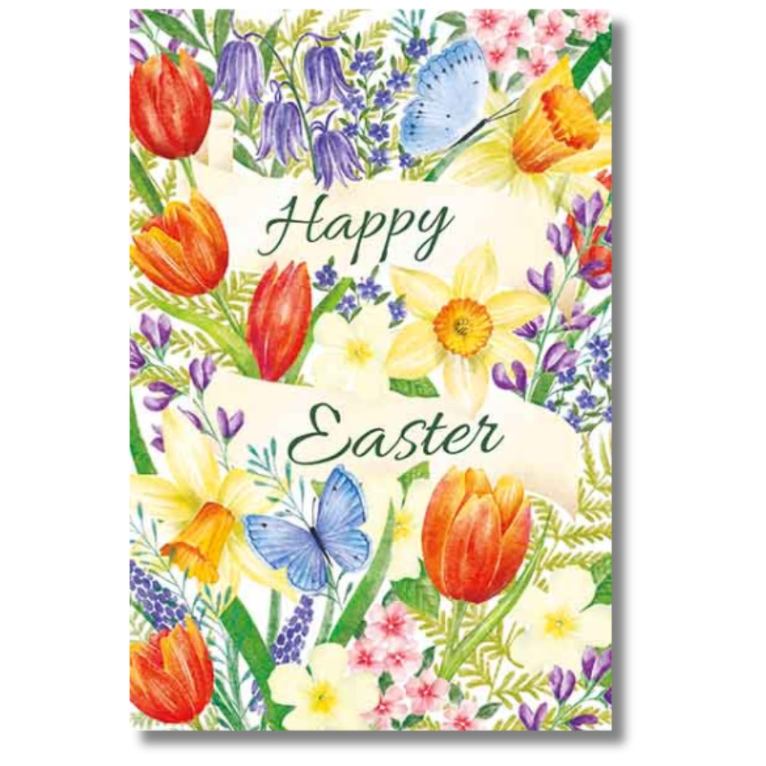 Noel Tatt Happy Easter - A Pack Of 4 Greeting Cards Of 1 Design