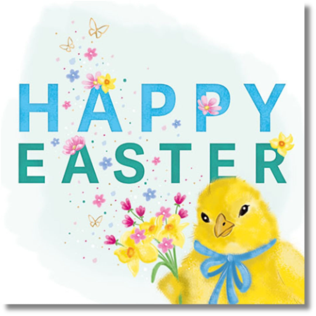Noel Tatt Happy Easter - A Pack Of 4 Greeting Cards Of 1 Design