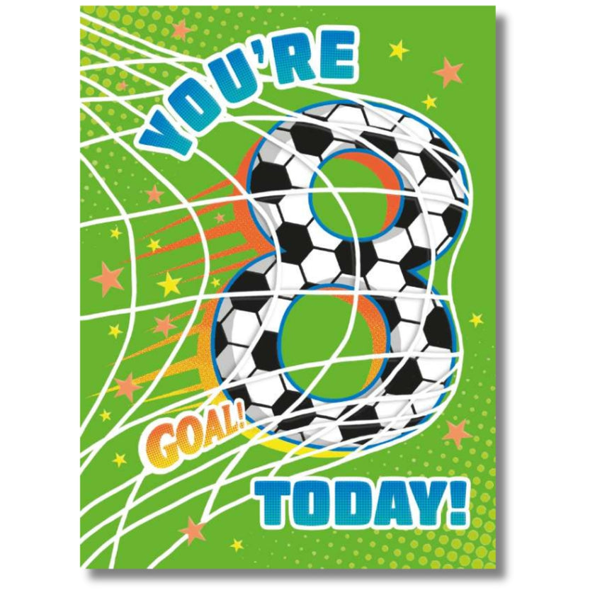 Noel Tatt You're 8 Today! Birthday - Greeting Card