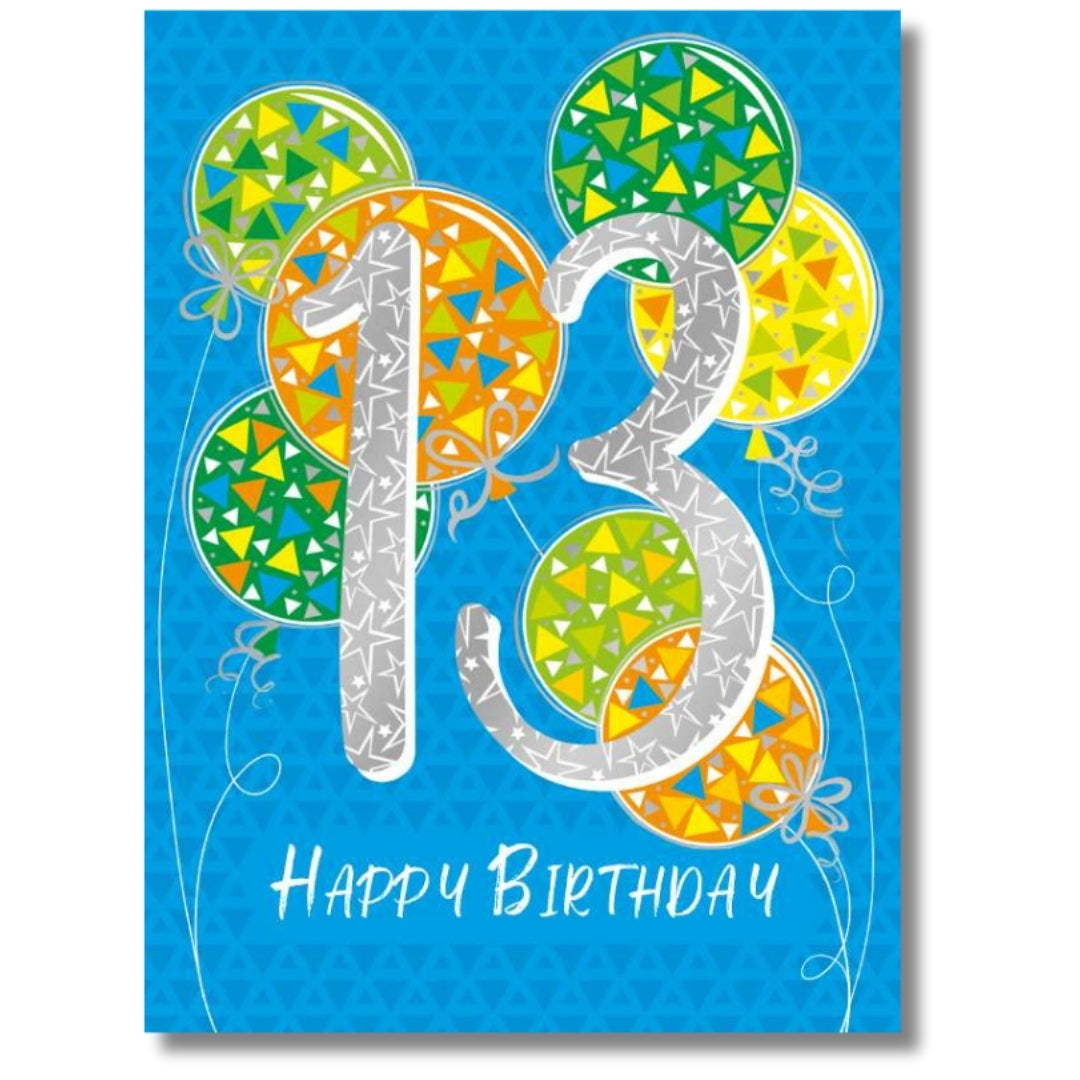 Noel Tatt 13 Happy Birthday - Greeting Card