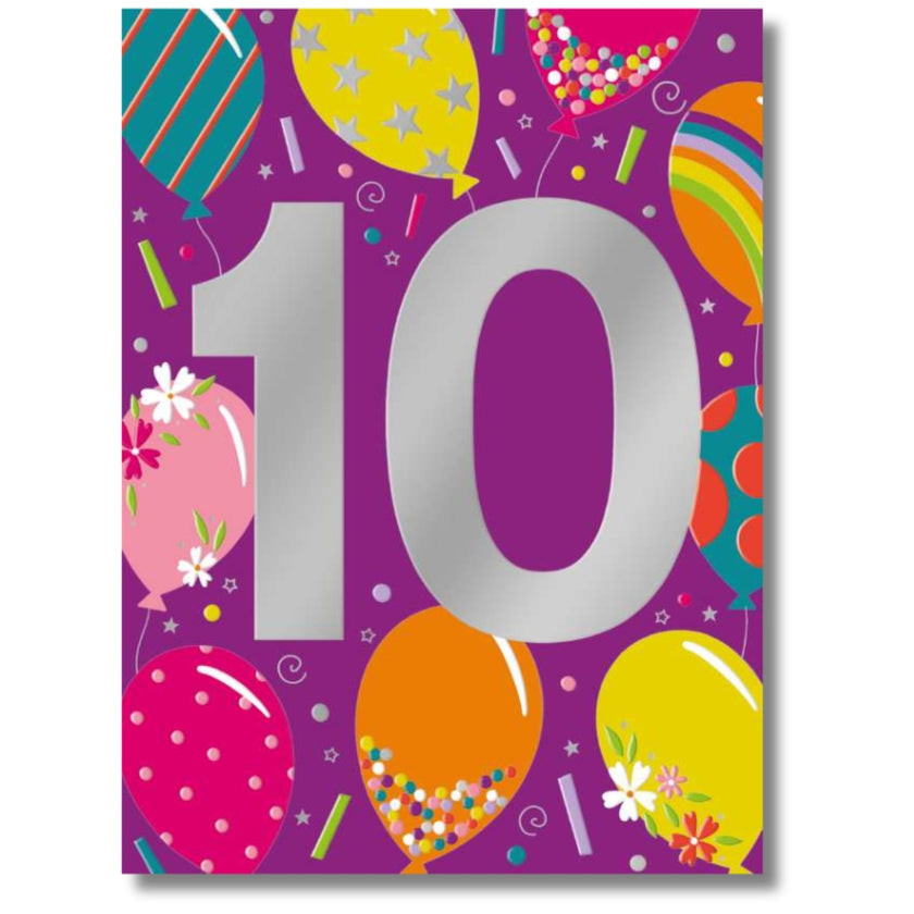 Noel Tatt 10 Birthday - Greeting Card