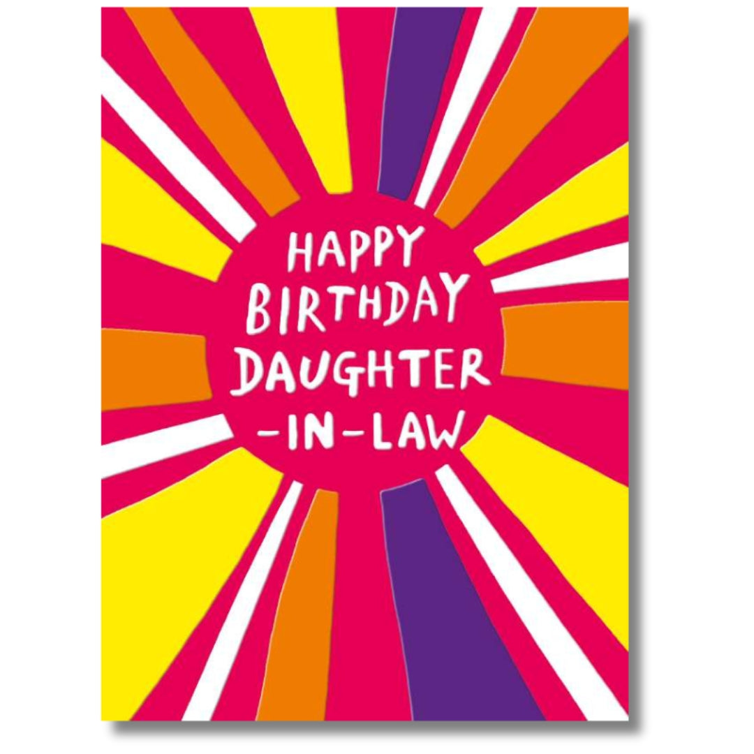 Noel Tatt Happy Birthday Daughter-In-Law - Greeting Card