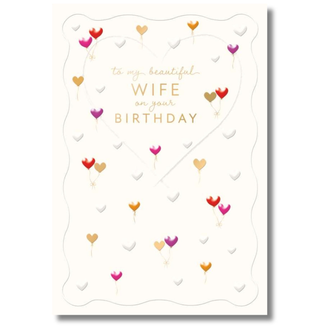 Noel Tatt To My Beautiful Wife On Your Birthday - Greeting Card