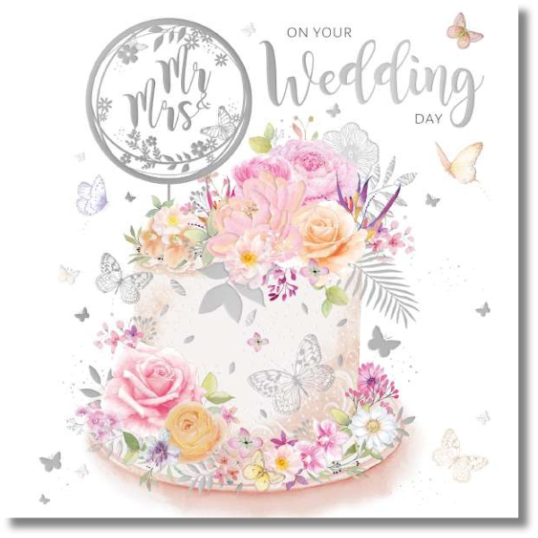 Noel Tatt Mr & Mrs On Your Wedding Day - Greeting Card