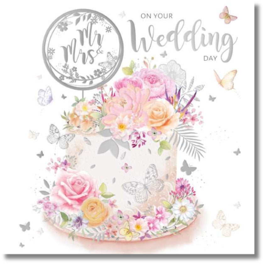 Noel Tatt Mr & Mrs On Your Wedding Day - Greeting Card