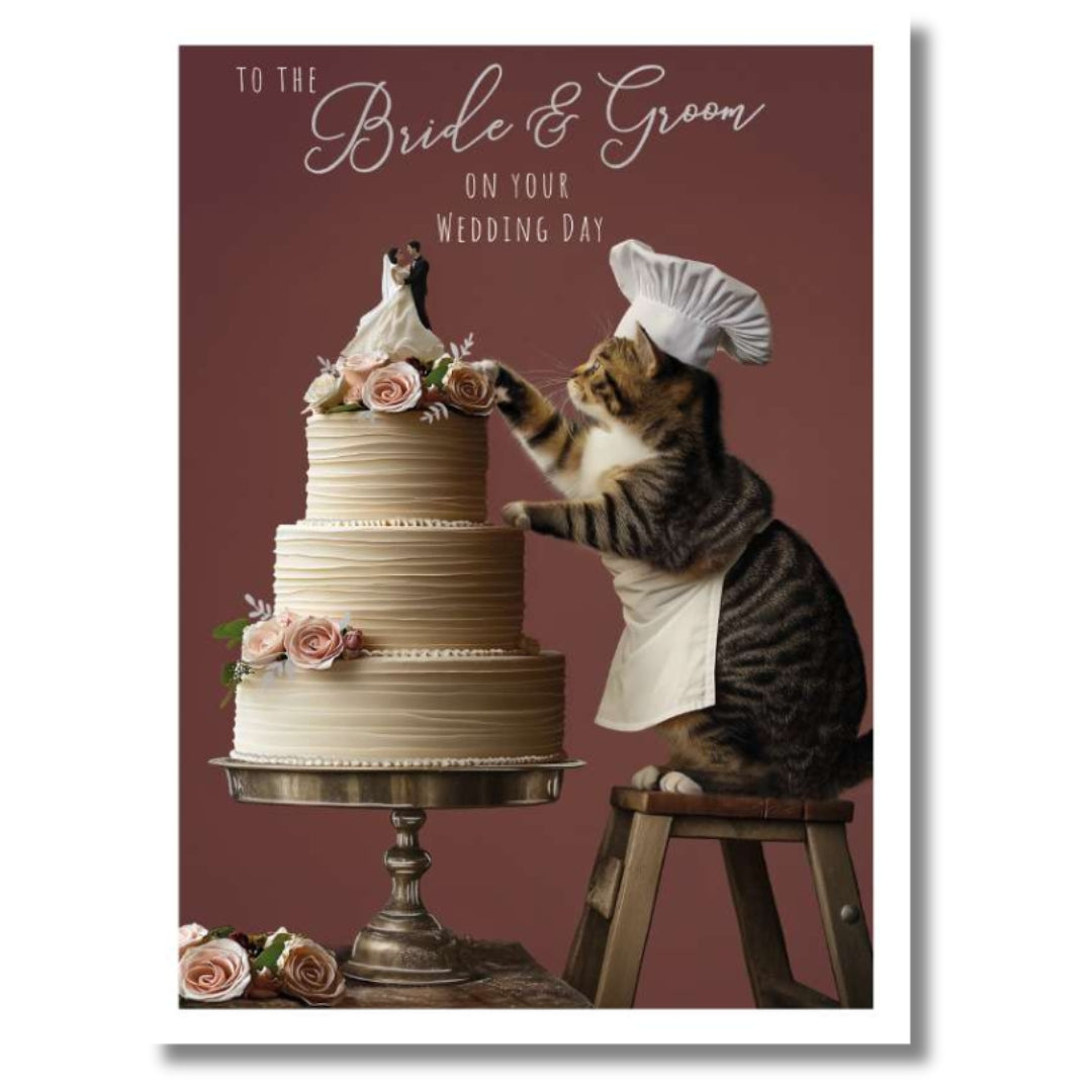 Noel Tatt To The Bride & Groom On Your Wedding Day - Greeting Card