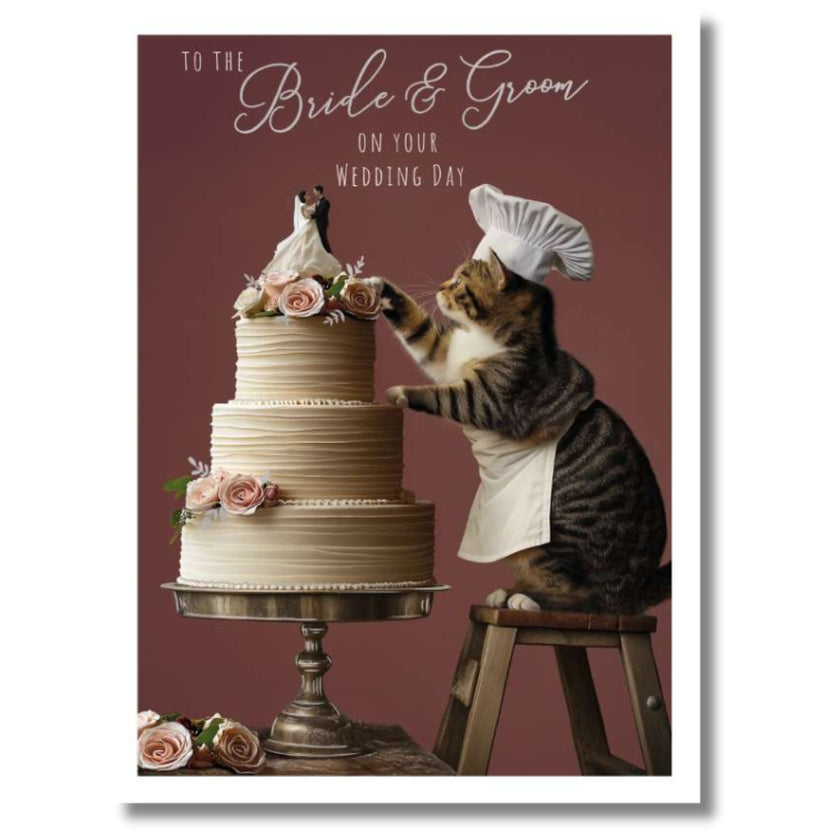 Noel Tatt To The Bride & Groom On Your Wedding Day - Greeting Card