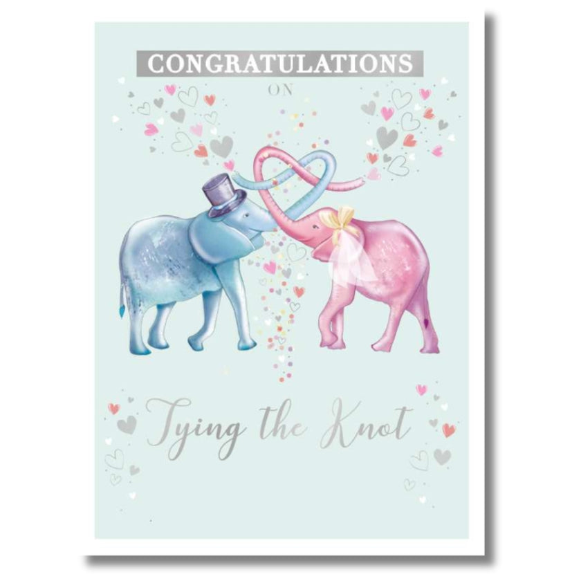Noel Tatt Congratulations On Tying The Knot - Greeting Card