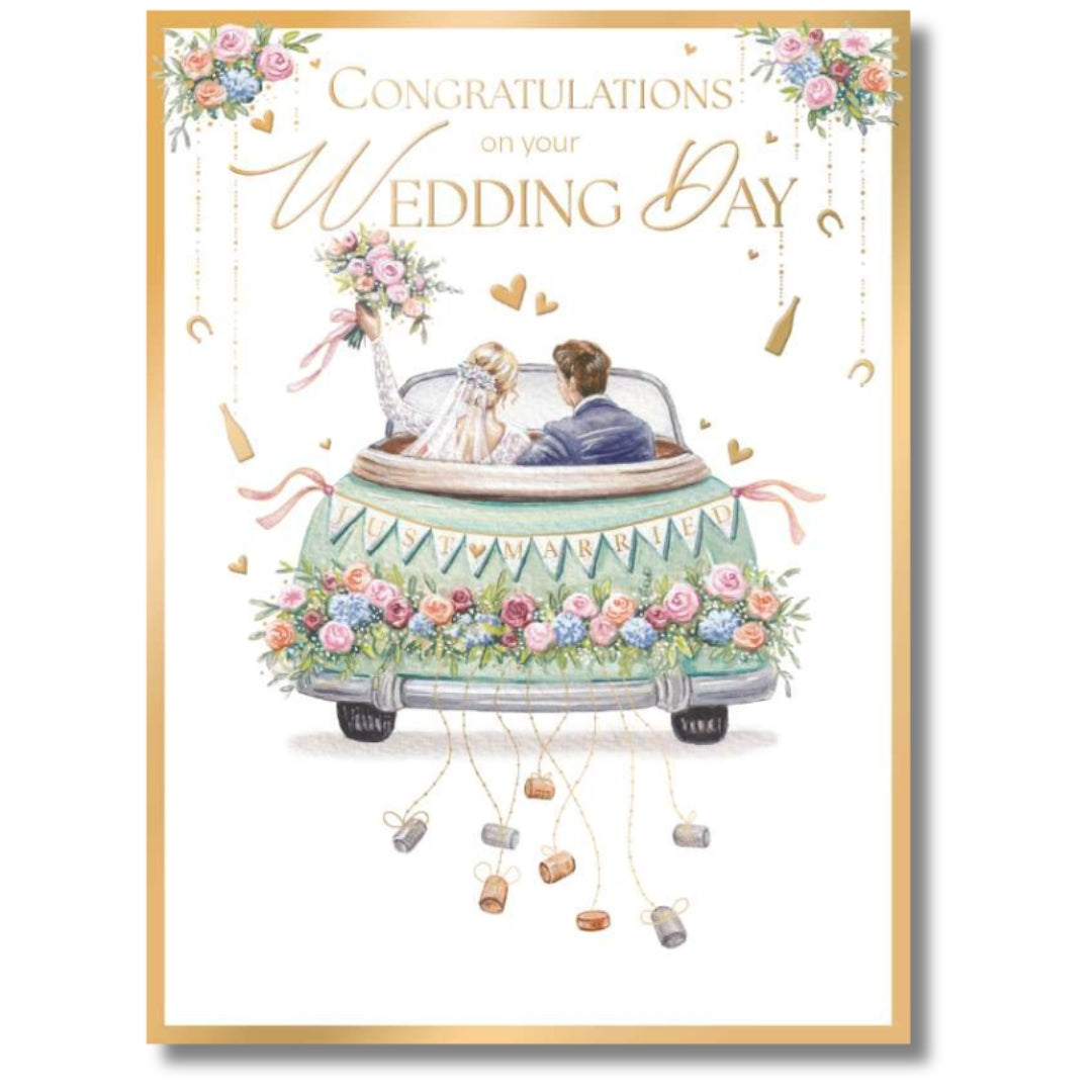 Noel Tatt Congratulations On Your Wedding Day - Greeting Card