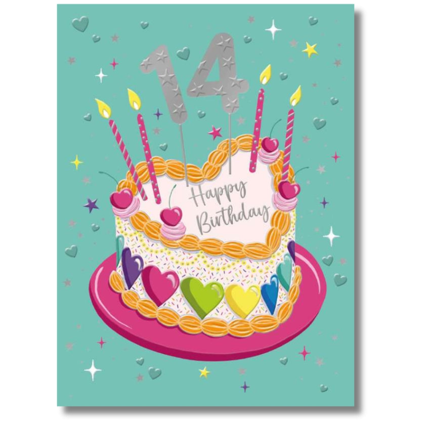 Noel Tatt 14 Happy Birthday - Greeting Card