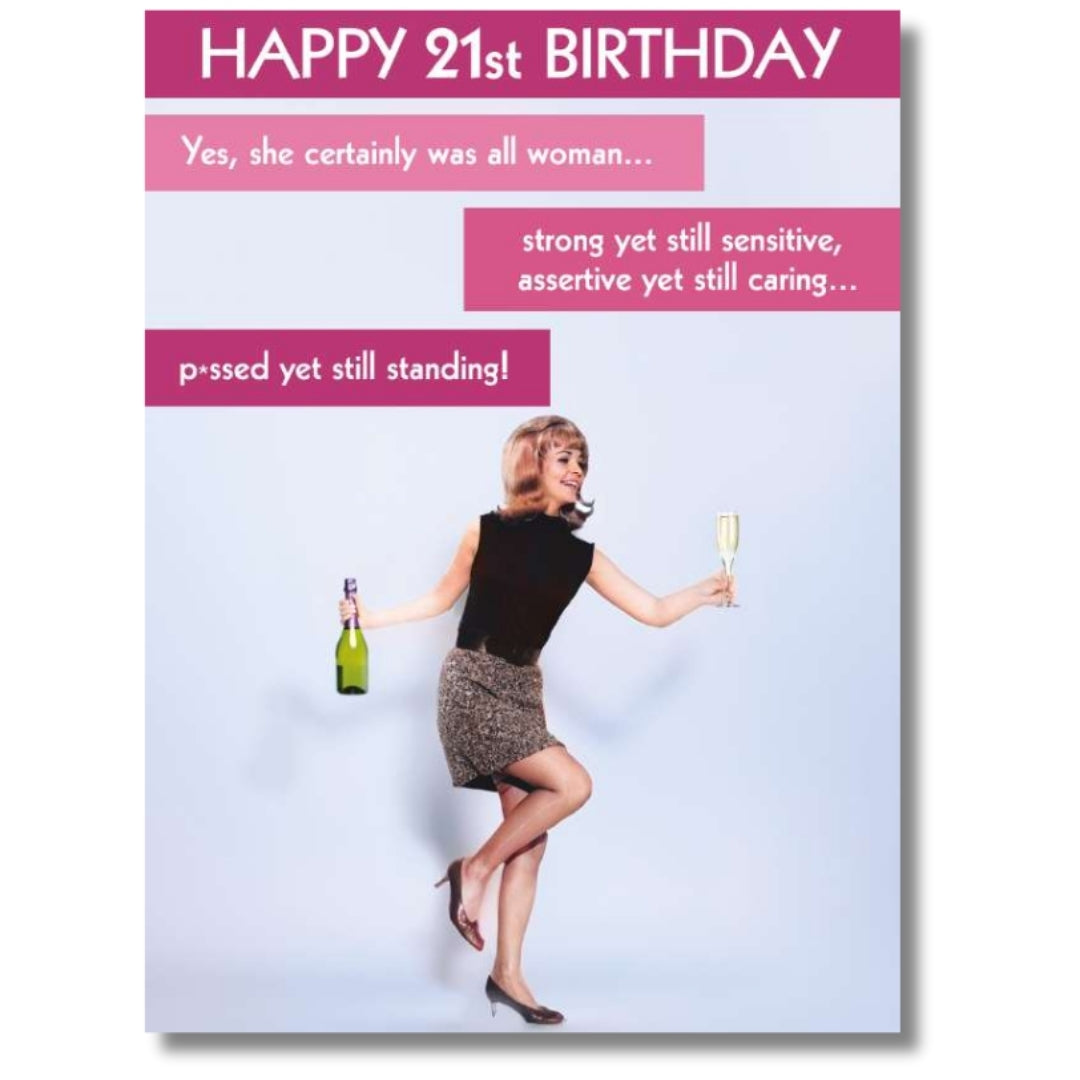 Noel Tatt Happy 21st Birthday - Greeting Card