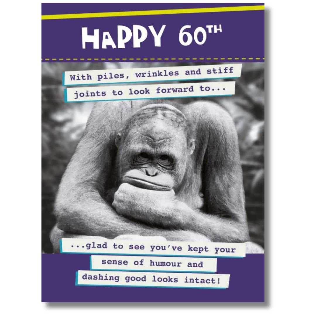Noel Tatt Happy 60th Birthday - Greeting Card