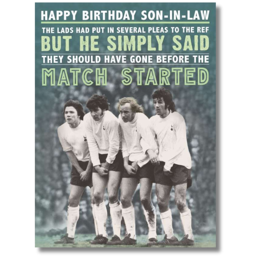 Noel Tatt Happy Birthday Son-In-Law - Greeting Card