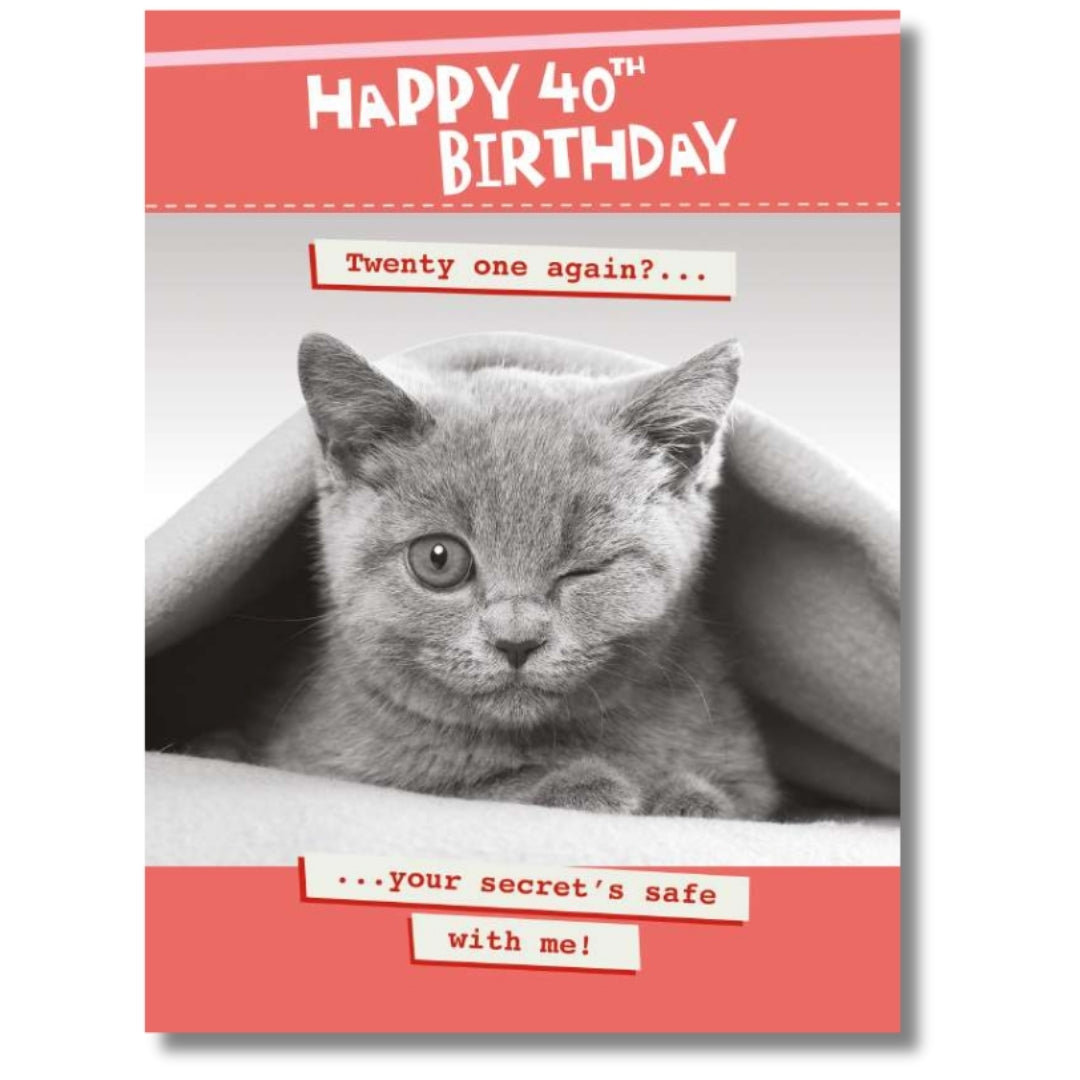 Noel Tatt Happy 40th Birthday - Greeting Card
