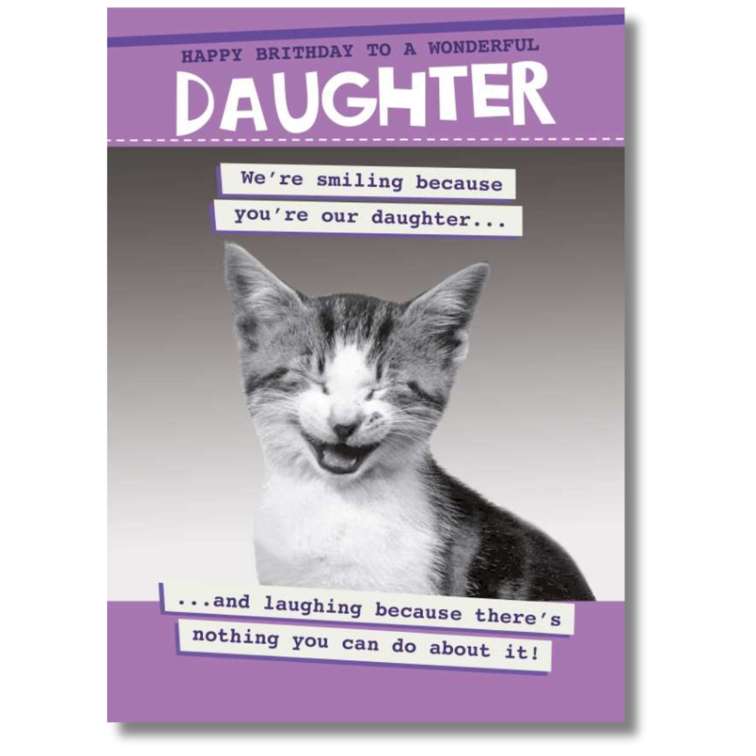 Noel Tatt Happy Birthday To A Wonderful Daughter - Greeting Card