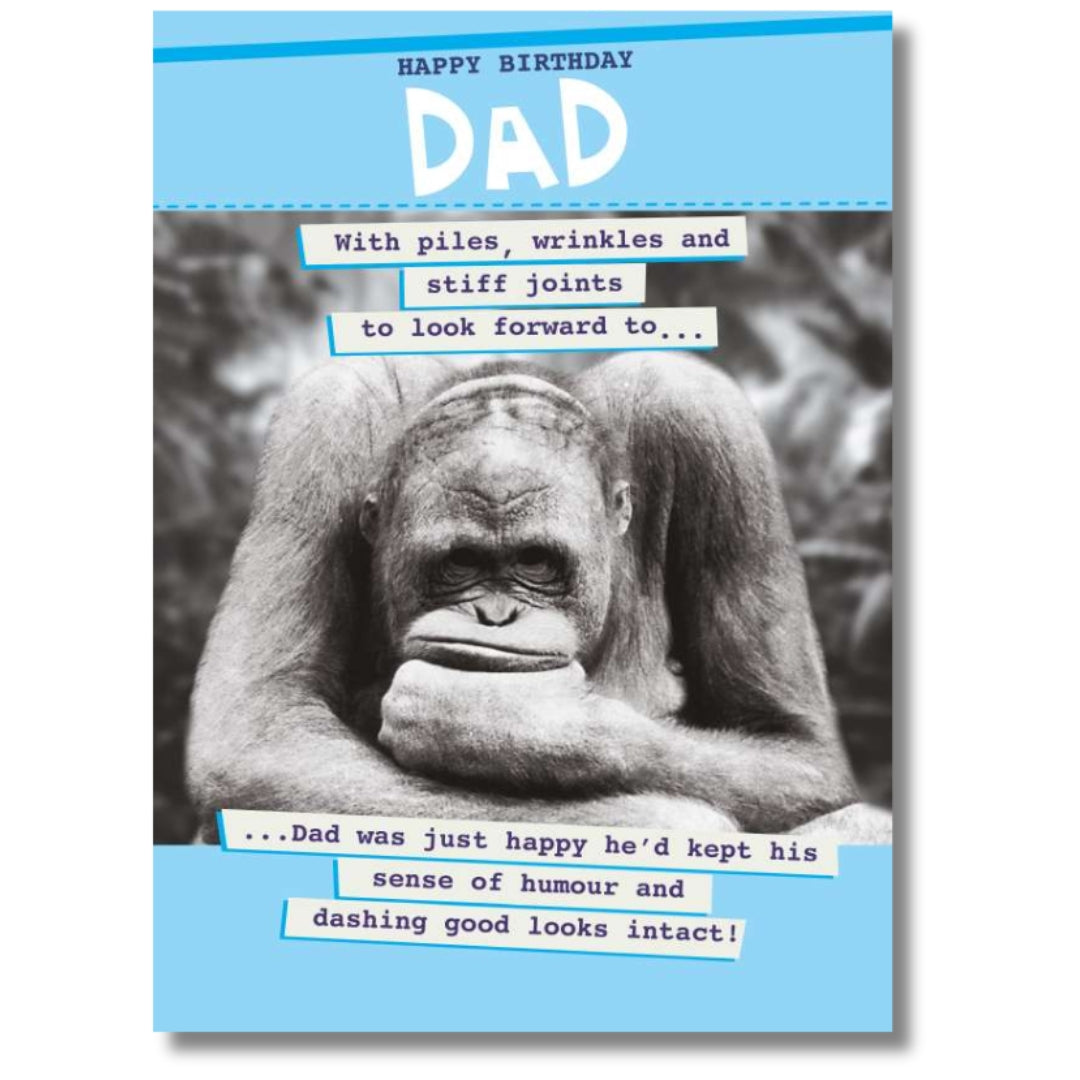 Noel Tatt Happy Birthday Dad - Greeting Card
