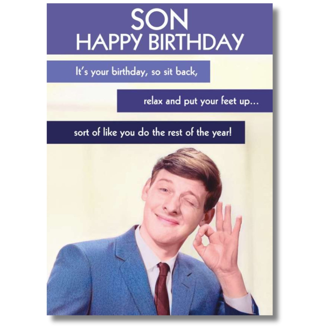 Noel Tatt Son Happy Birthday - Greeting Card