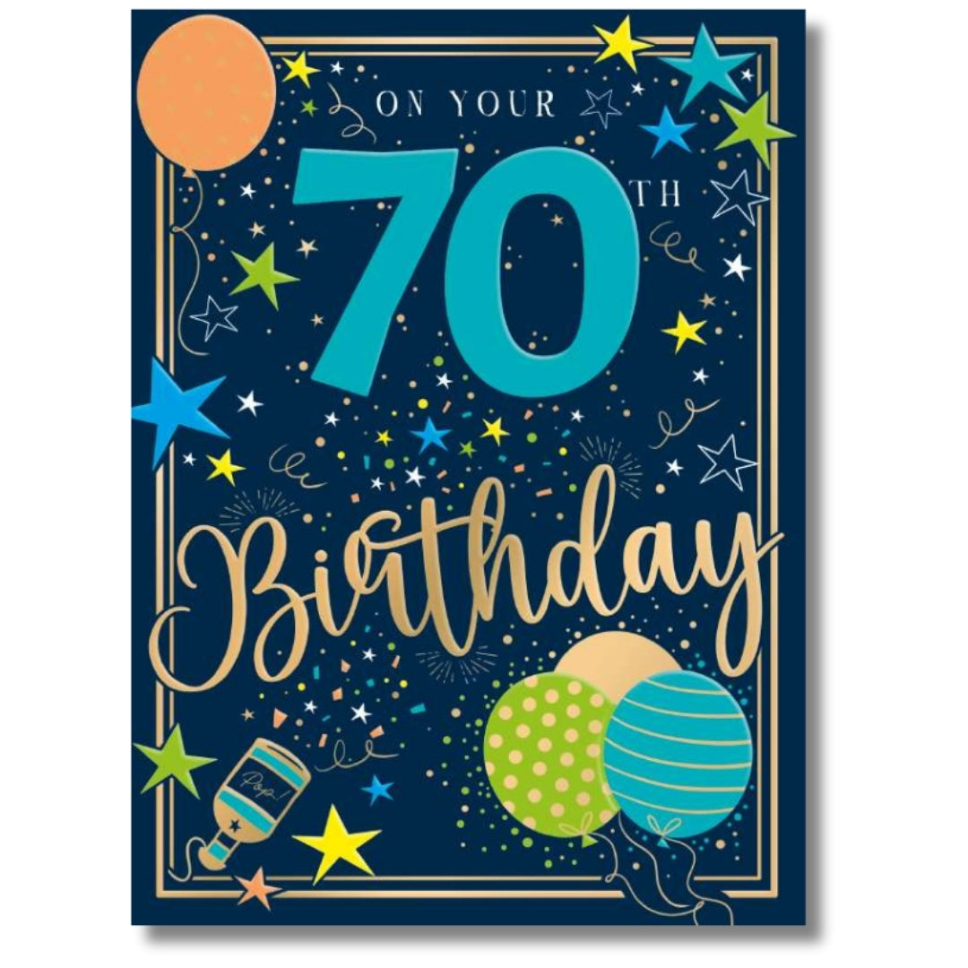Noel Tatt On Your 70th Birthday - Greeting Card