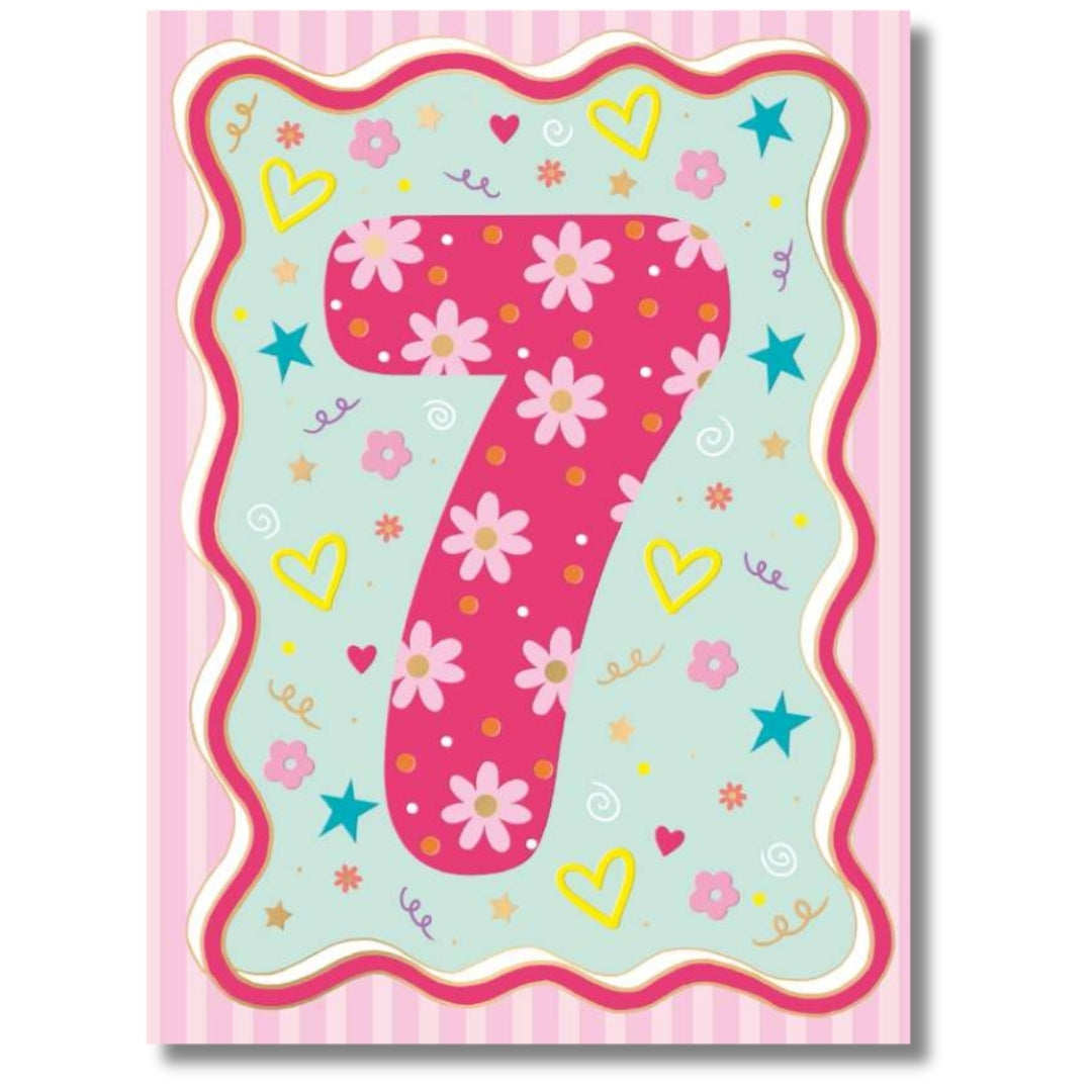 Noel Tatt Happy 7th Birthday! - Greeting Card