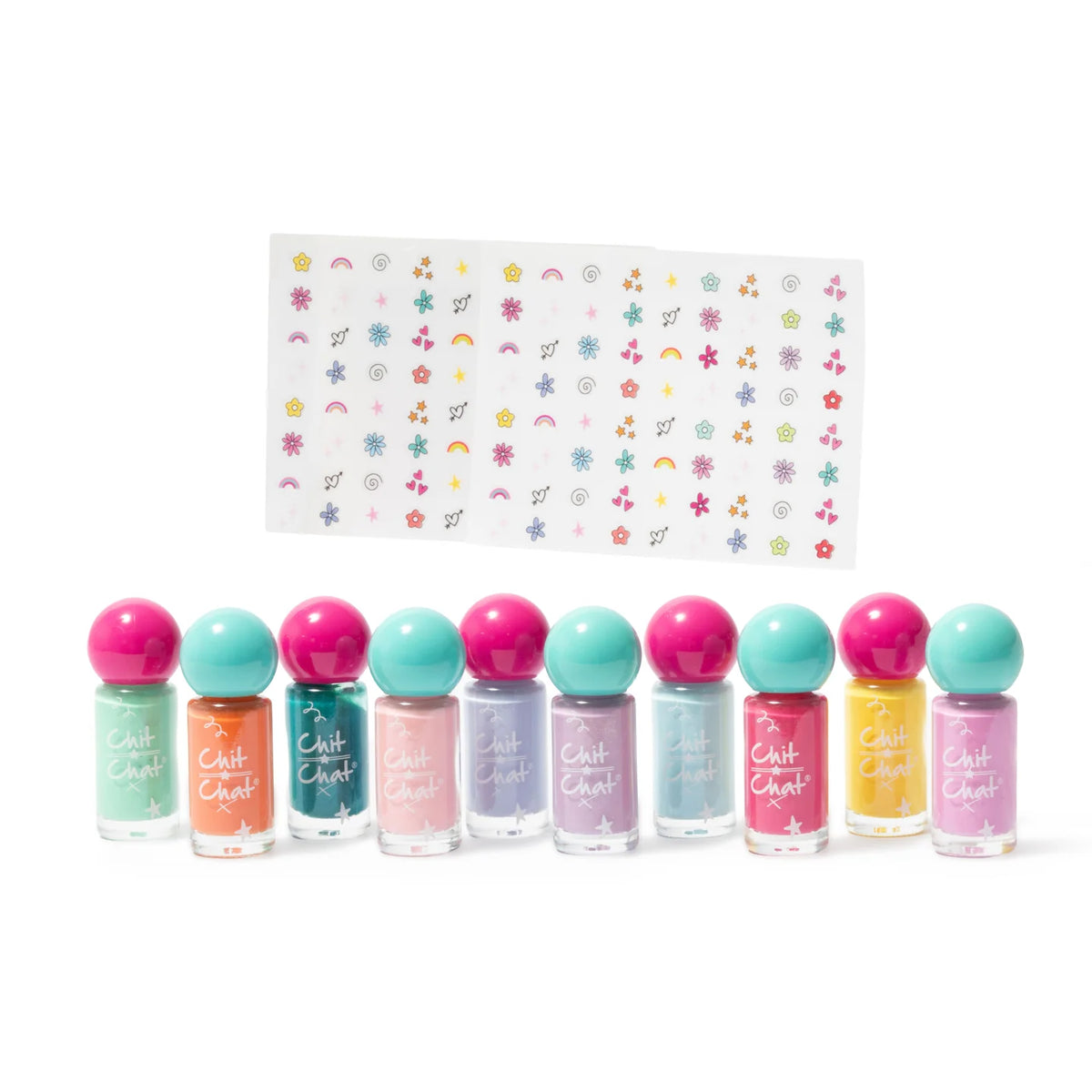 Chit Chat - Rainbow Nails