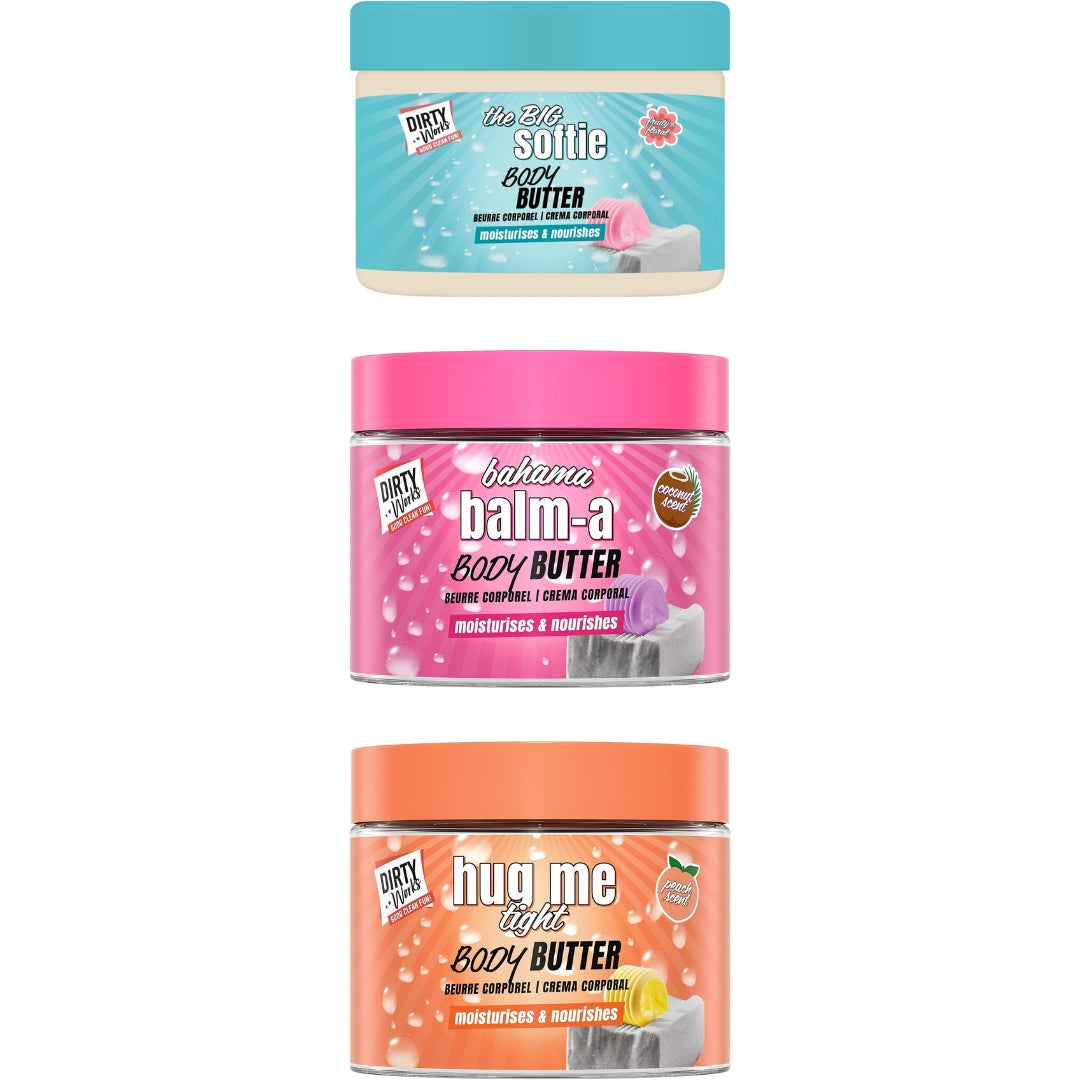 Dirty Works - Body Butter Trio - Butter Together 50g x 3