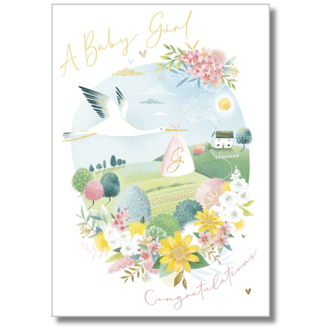 Abacus A Baby Girl - Greeting Card