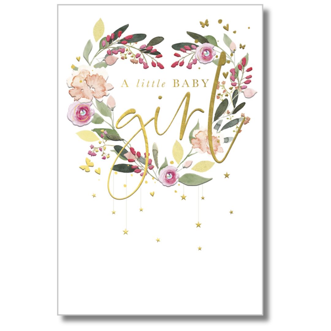 A Little Baby Girl Greeting Card