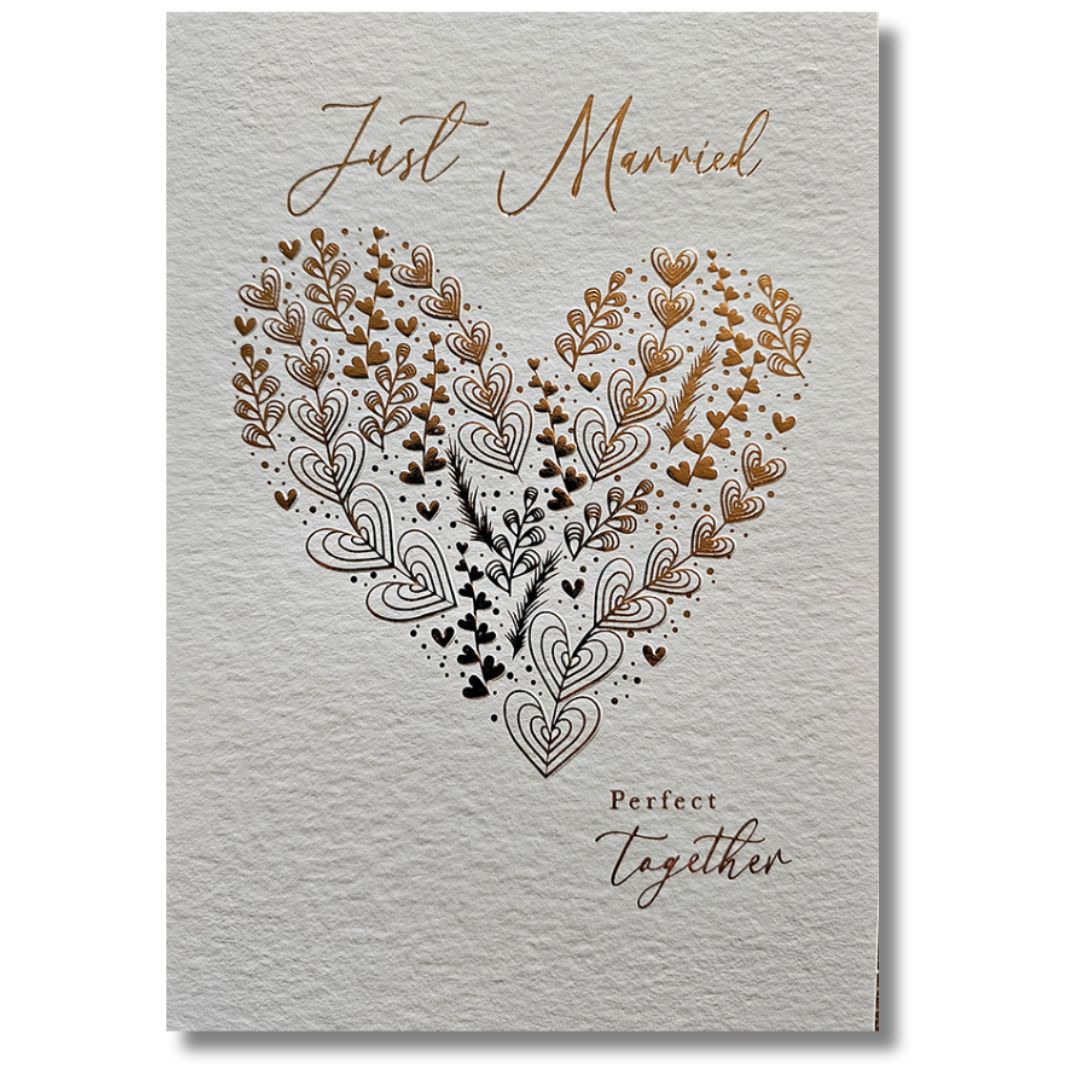 Just Married Perfect Together - Greeting Card