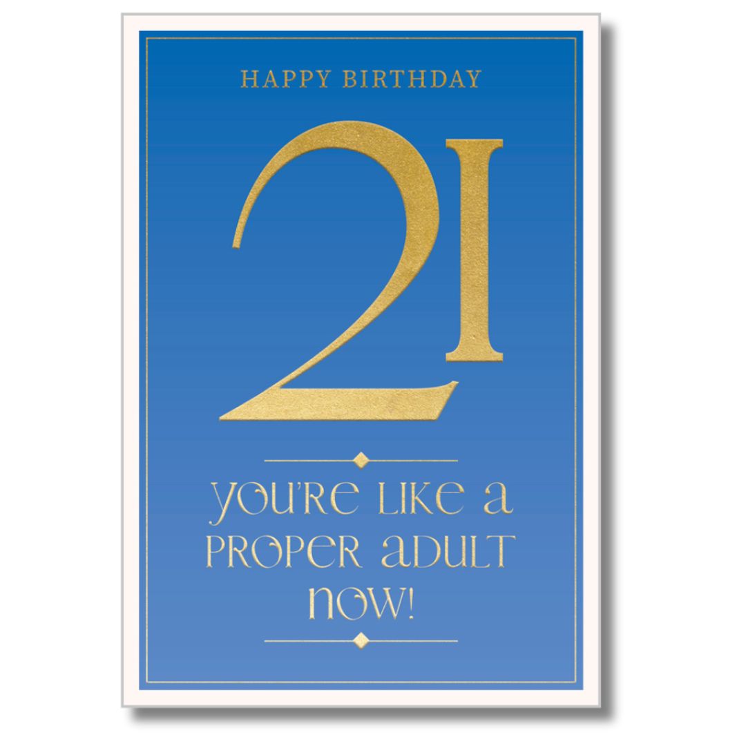 Happy Birthday 21 Greeting Card