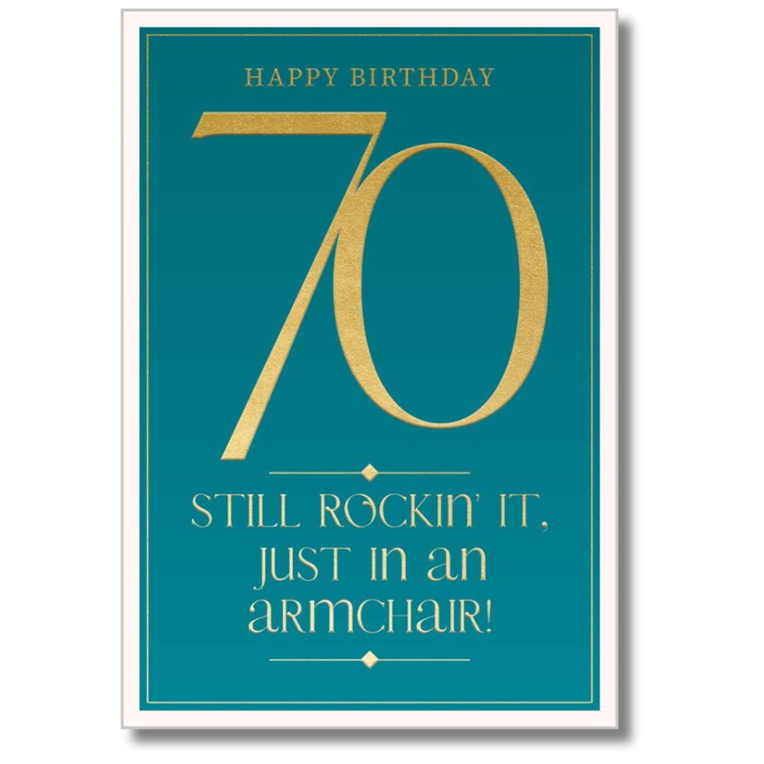 Happy Birthday 70 Greeting Card