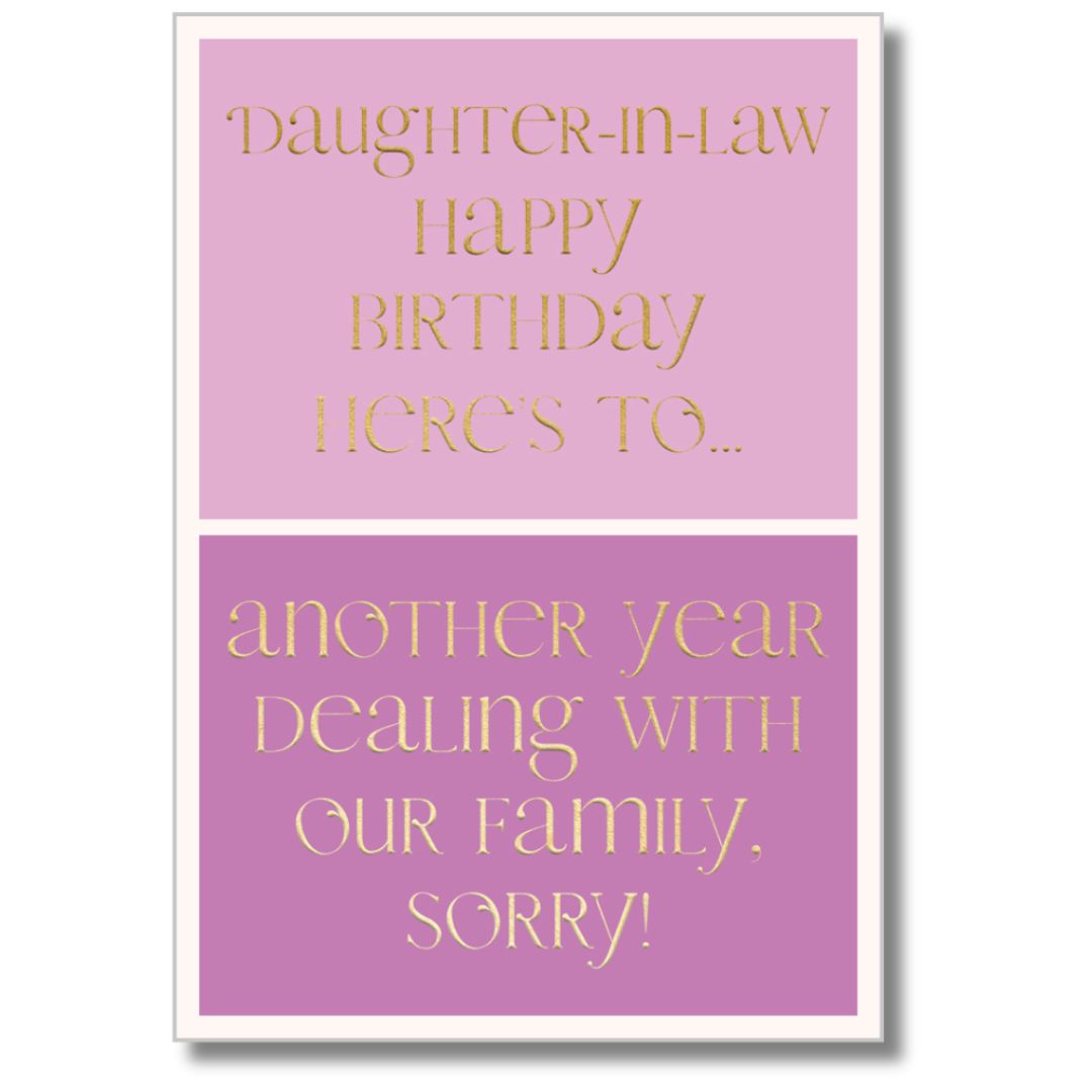 Abacus Daughter-In-Law Happy Birthday - Greeting Card