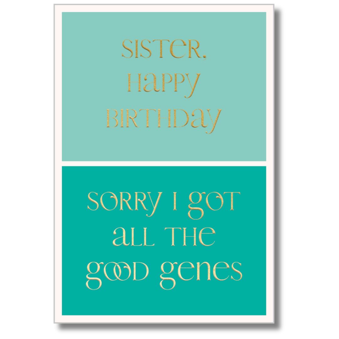 Abacus Sister, Happy Birthday - Greeting Card