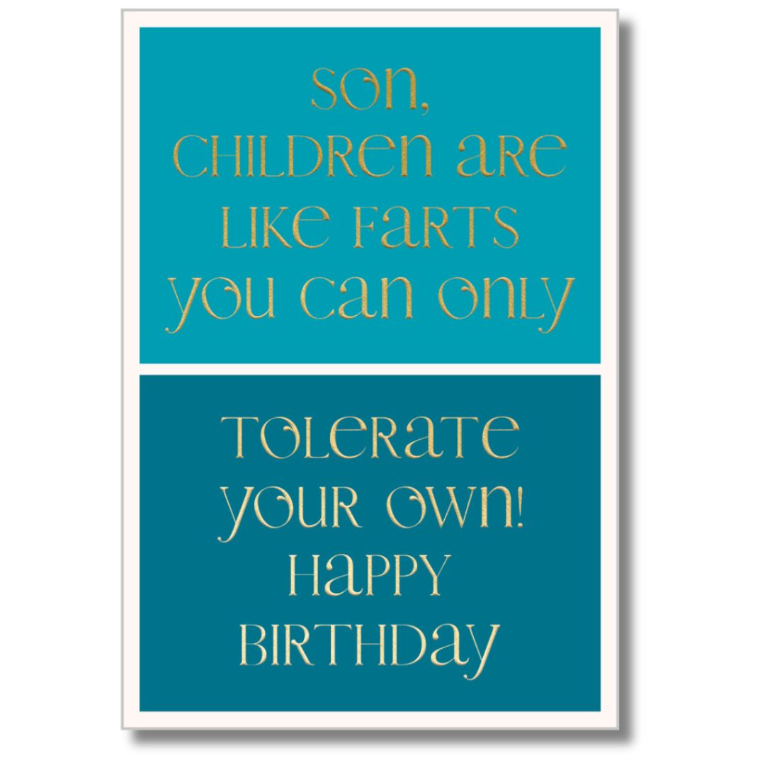 Abacus Son, Happy Birthday - Greeting Card