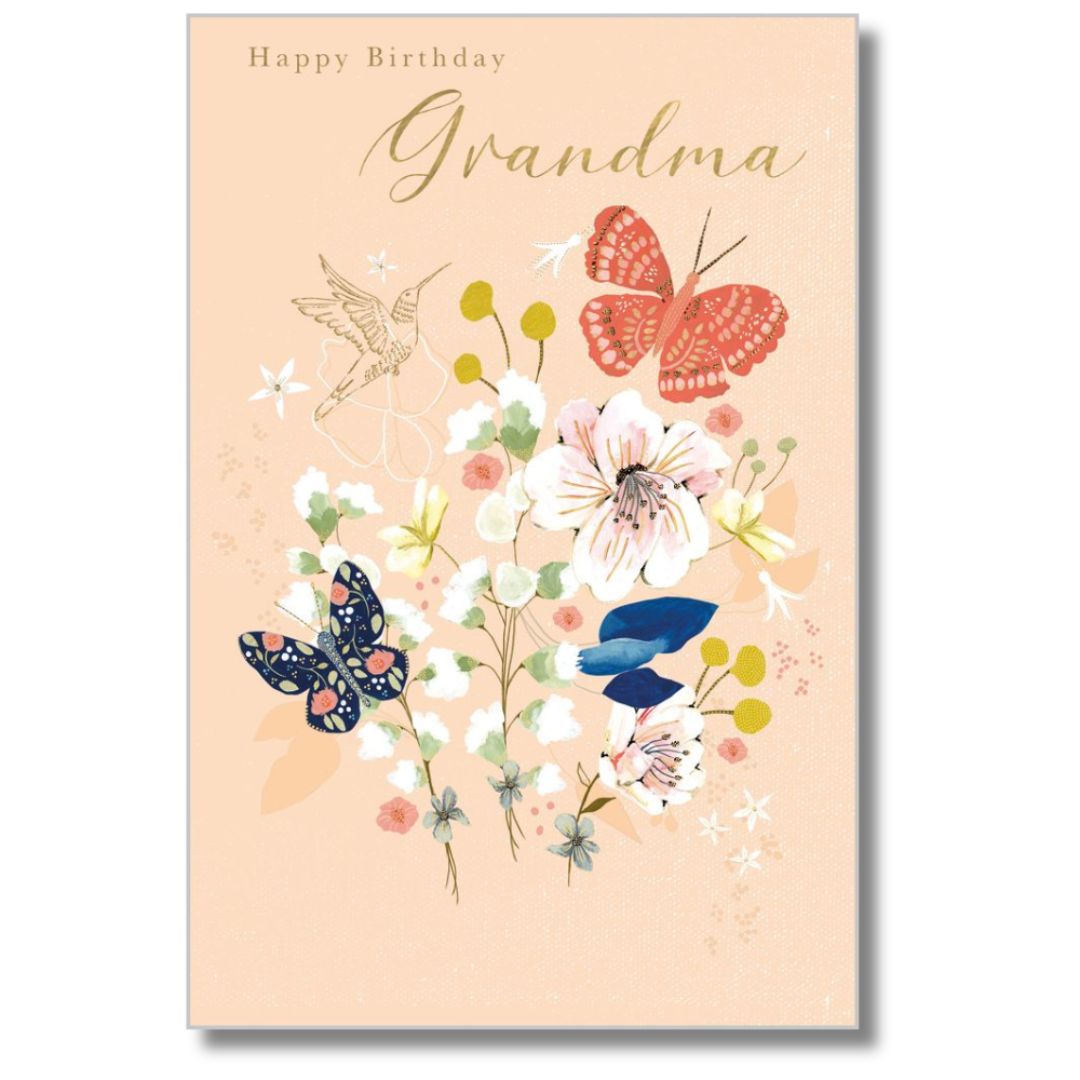 Abacus Happy Birthday Grandma - Greeting Card