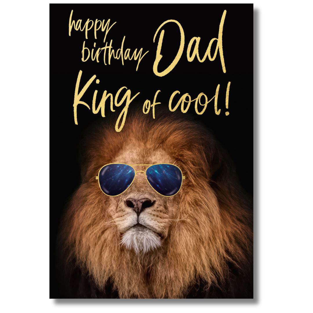 Abacus Happy Birthday Dad King Of Cool - Greeting Card