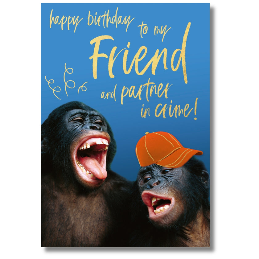 Abacus Happy Birthday To My Friend And Partner In Crime! - Greeting Card