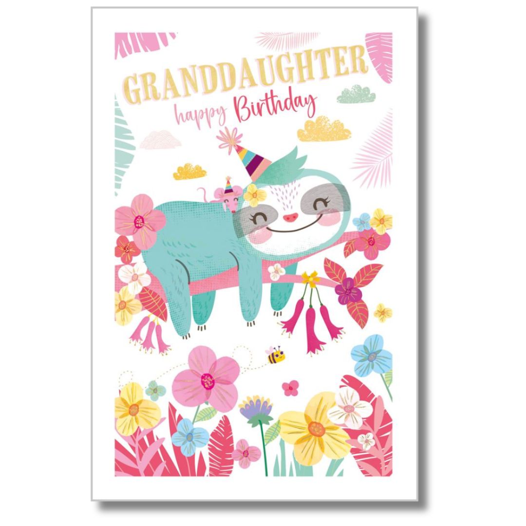 Abacus Granddaughter Happy Birthday - Greeting Card