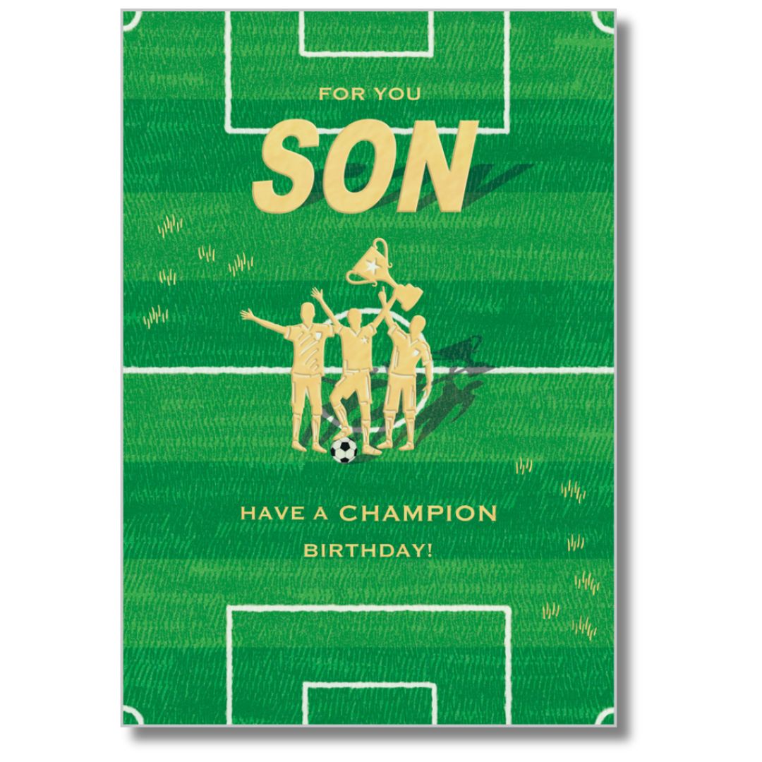 Abacus For You Son Have A Champion Birthday - Greeting Card